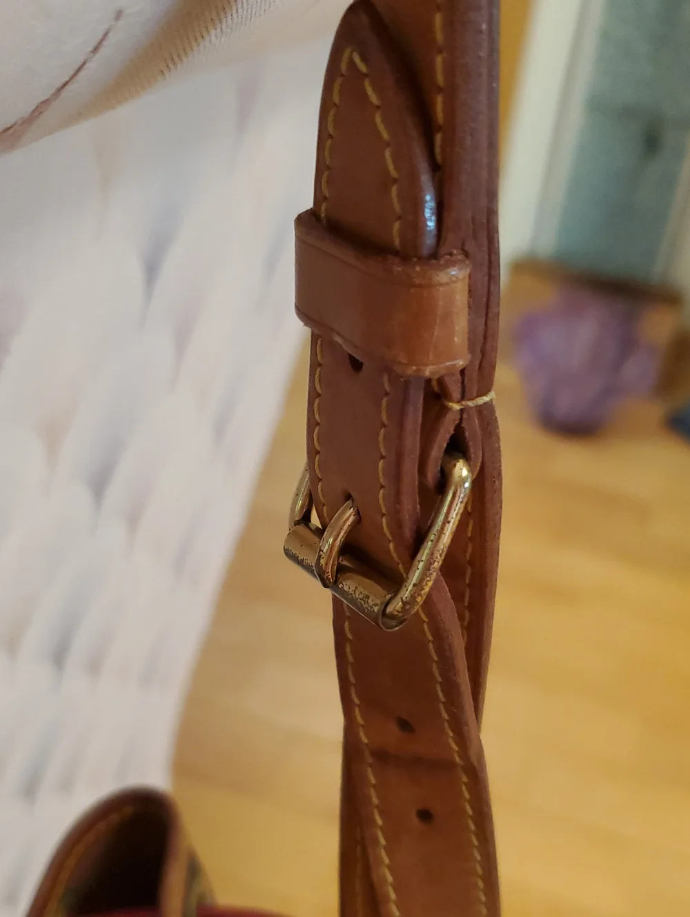 Louis Vuitton Monogram Canvas Bucket Bag with Pink Tassel Trim